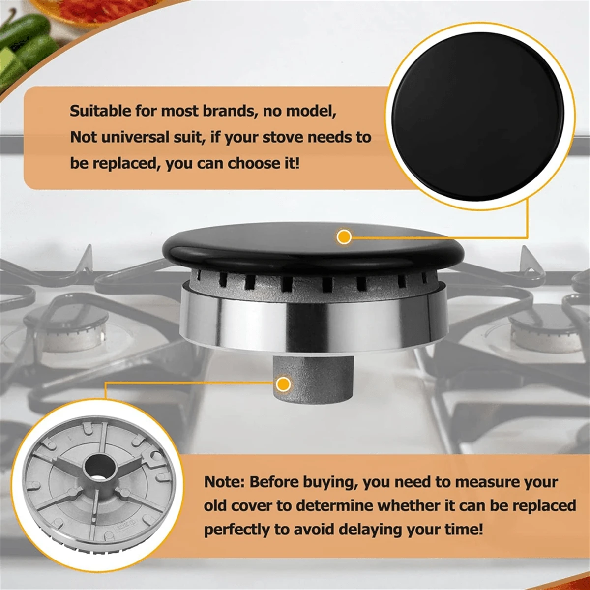Couvercle De Cuisinière 4 Pièces/ensemble De Couverture De Cuisinière