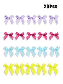 20 件蝴蝶结装饰配件多功能休闲混搭棒球帽、无檐小便帽、渔夫帽、草帽、高顶礼帽等 - 20Pcs - 查看 14