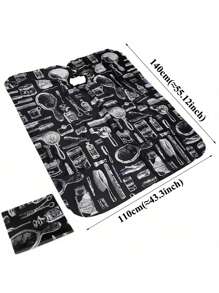 Bộ cắt tóc 4 món, Kéo cắt tóc mới 2025, Kéo tỉa thưa, Kéo thẳng, Áo choàng cắt tóc, Khăn cắt tóc bằng máy sấy, Khăn choàng tạp dề làm tóc in họa tiết, Dụng cụ làm tóc, Bộ làm tóc - Nhiều màu - Xem 6