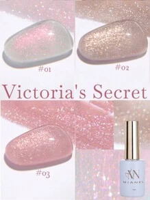 MIANEL 12 ML Serie rosa, blu, bianca e verde con smalto gel glitterato, nuova collezione 2025 Yun Brocade Diamond Gel Polish, colori più venduti in estate e primavera, adatti per unghie rosa, verdi, bianche, richiedono lampada UV per asciugatura, adatto per arte di unghie in salone e fai-da-te