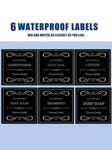 WCIC زجاجات قابلة لإعادة التعبئة ومتعددة الوظائف، موزع شامبو ومنعم قابل للتركيب بالحفر للتثبيت على الحائط - 17 أونصة، 500 مل، زجاجات صابون الاستحمام مع ملصقات سوداء - موزعات غسول الجسم سهلة إعادة التعبئة لترقية ديكور الحمام بسرعة، عودة إلى المدرسة