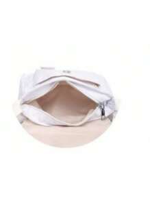 Women's Casual Waterproof Nylon Crossbody Bag With Strap E307 - 白色 - 查看 4