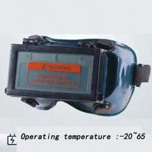 Mặt nạ hàn tự động làm tối màu thật bằng năng lượng mặt trời Mũ bảo hiểm hàn Kính bảo hộ mắt/Kính thợ hàn Mũ bảo vệ hồ quang cho máy hàn - Màu vàng - Xem 1