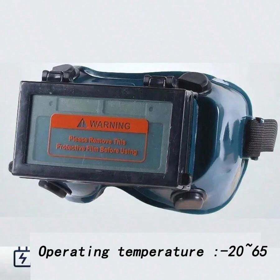 Mặt nạ hàn tự động làm tối màu thật bằng năng lượng mặt trời Mũ bảo hiểm hàn Kính bảo hộ mắt/Kính thợ hàn Mũ bảo vệ hồ quang cho máy hàn - Màu vàng - Xem 1