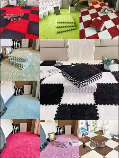 12 piezas de alfombrillas entrelazables, almohadillas lavables para gatear, almohadillas flotantes refrescantes para ventana, alfombrillas antifatiga para mascotas, alfombras de suministros para el hogar y la habitación, regalo de decoración primaveral para áreas de alto tráfico