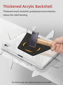 DANYCASE 360°旋转透明亚克力保护壳，兼容iPad A16（2025款）、Air 11/13英寸、M2/M3（2024/2025款）、Pro 11/13英寸、M4（2024款）、Air 5/Air 4（10.9英寸，2022款）、第九代、第八代、第七代（10.2英寸）、第五代、第六代（9.7英寸）、第十代（10.9英寸，2021款）、Pro 11/12.9英寸、Mini 6。 - 黑色 - 查看 7