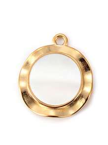 1 件优雅贝壳珍珠不对称不锈钢吊坠配件，DIY 项链耳环配件 - 貝殼珍珠diy吊墜 - 查看 10