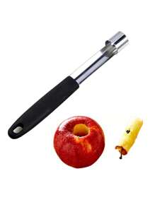 1 件装苹果核去除器、不锈钢水果去核器、水果去核器、厨房小工具