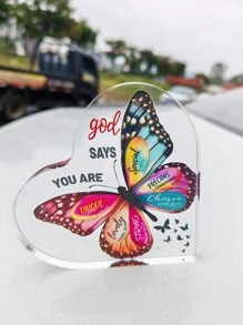 1 món, Quà tặng cho phụ nữ Món quà truyền cảm hứng đức tin, Quà tặng trang trí bàn tôn giáo bằng acrylic Quà tặng câu thơ Kinh thánh, Quà tặng truyền cảm hứng, Quà tặng Halloween, Quà tặng trang trí thủ công, Quà tặng cảm ơn, Trang trí thẩm mỹ, Trang trí bàn làm việc - Nhiều màu - Xem 8