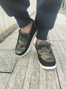 Kids' & Teenagers' Camouflage Casual Sports Shoes, Lightweight And Adorable, Perfect For Outdoor Walking