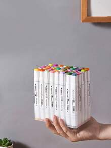 1 hộp đựng bút dạ 40 ô & hộp đựng - Nhiều màu - Xem 2