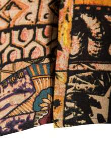 Men Tropical Print Button Up Hawaiian Shirt