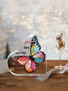 1 món, Quà tặng cho phụ nữ Món quà truyền cảm hứng đức tin, Quà tặng trang trí bàn tôn giáo bằng acrylic Quà tặng câu thơ Kinh thánh, Quà tặng truyền cảm hứng, Quà tặng Halloween, Quà tặng trang trí thủ công, Quà tặng cảm ơn, Trang trí thẩm mỹ, Trang trí bàn làm việc - Nhiều màu - Xem 2