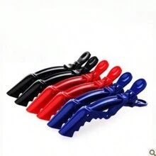 12 件彩色鳄鱼发夹，无缝发夹，沙龙烫染用，鳄鱼夹，刘海夹，女士发饰 - 彩色 - 查看 5