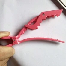 12 件彩色鳄鱼发夹，无缝发夹，沙龙烫染用，鳄鱼夹，刘海夹，女士发饰 - 彩色 - 查看 4