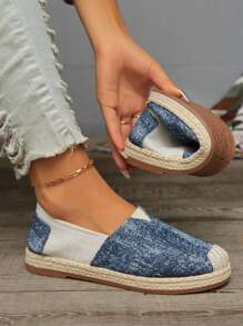 Damen Fischerloafer in Große Größen, atmungsaktiv und Slip-On, flache Lässig Schuhe für den Sommer