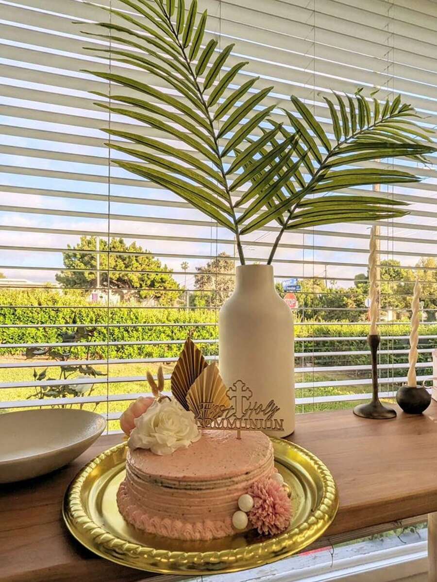 32pcs Or 19pcs Bohemian Style Cake Toppers, Cake Decoration Flowers