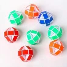 1/3/10/20 قطعة لعبة لغز الثعبان القابل للطي، لعبة تخفيف الضغط، هدية لحفلات عيد الميلاد، هدايا للأعياد، استضافة الضيوف، أكياس هدايا، حشو الجوارب (ألوان عشوائية) - متعدد الألوان - مشاهدة 11