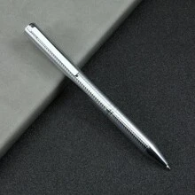 1pc Fashion Metallic Reflective Ballpoint Pen, Business Office Signature Writing Pen