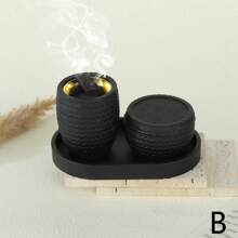 极简主义、奶油色、北欧风格香炉 3 件套，适用于家居装饰、卧室、茶室、办公室、工作室、餐厅、客厅、书桌配件、香水、节日和礼品节装饰拉玛礼物生日毕业 - 多色 - 查看 7