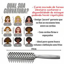 Kit Of 6 Alligator Brushes For Curly Hair, Volume And Definition - Nhiều màu - Xem 2