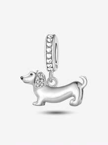 1 pieza Cuentas de plata de ley 925 con lindas huellas de mascotas, adecuado para pulseras y brazaletes de mujer, manualidades de joyería y como decoración diaria a juego con el atuendo para niñas