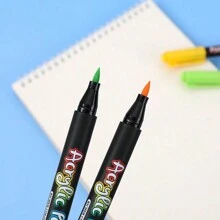 36 支/盒彩色尖头丙烯酸马克笔，多功能水性笔，适用于玻璃、石头、陶瓷、涂鸦、绘画、学生美术用品 - 彩色 - 查看 5