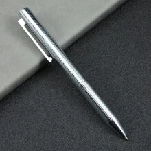 1pc Fashion Metallic Reflective Ballpoint Pen, Business Office Signature Writing Pen