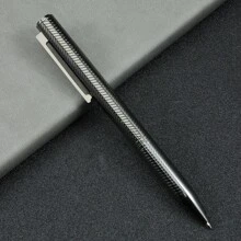 1pc Fashion Metallic Reflective Ballpoint Pen, Business Office Signature Writing Pen