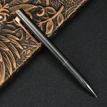 1pc Fashion Metallic Reflective Ballpoint Pen, Business Office Signature Writing Pen