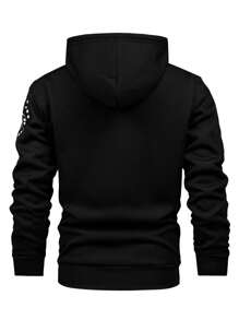 Tween Boy Thermal Lined Casual Commuter Fashionable Printed Windbreaker Jacket, Autumn/Winter