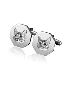 定制男士个性化袖扣，不锈钢定制袖扣，节日礼物 - 袖扣 - 查看 10