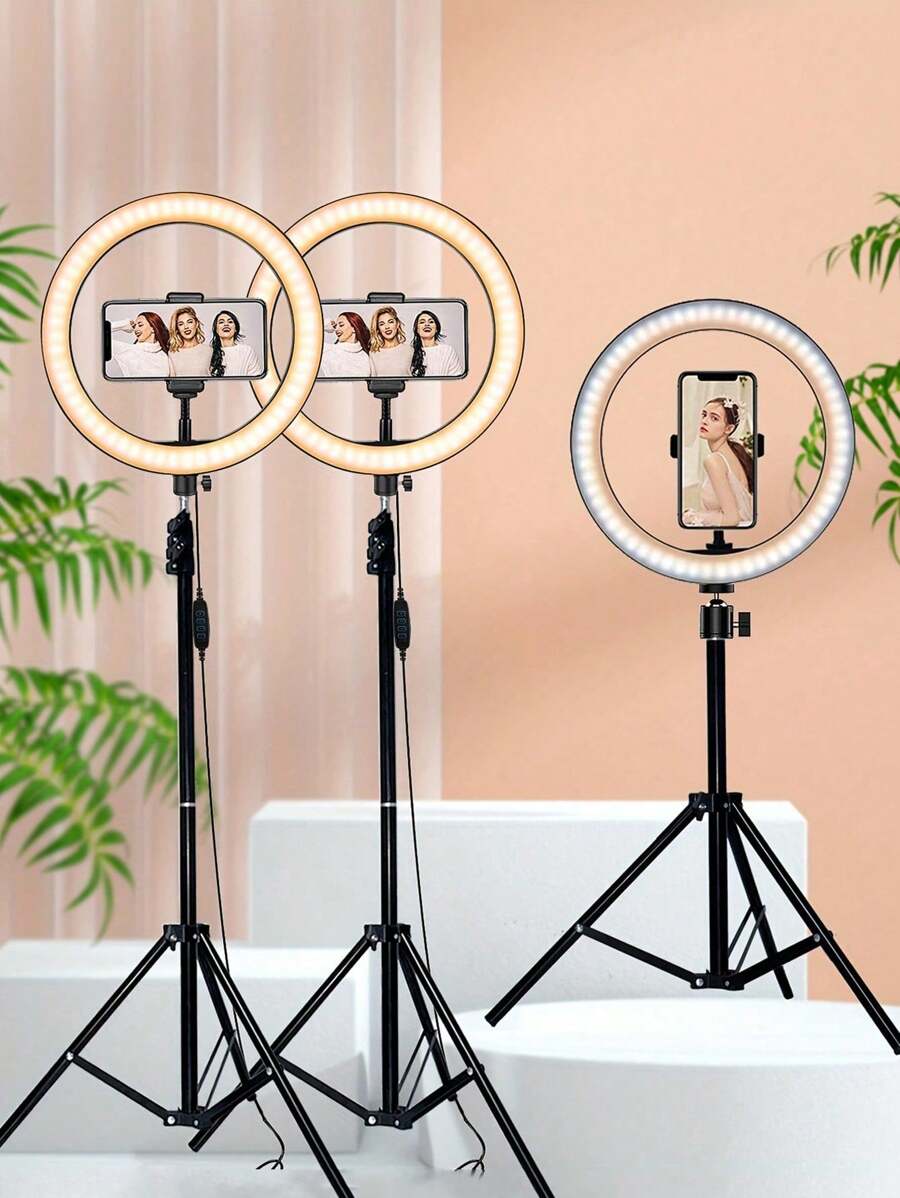 Aro De Luz Sin Tripode Anillo De Luz LED Ajustable Con 10 Niveles