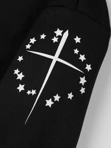 Tween Boy Thermal Lined Casual Commuter Fashionable Printed Windbreaker Jacket, Autumn/Winter