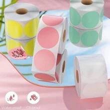 2 英寸彩色热敏标签贴纸，每卷 600 张，兼容 M110/M120/M220，适用于家庭和办公室的 DIY 条码徽标 - 彩色 - 查看 2