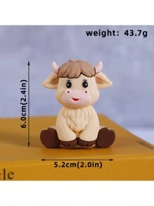1pc Idyllic Farm Series Cake Decoration Ornament Pony Piggy Chick Duck Haystack Soft Rubber Doll Baking Cake Decoration Supplies
