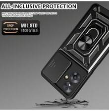 Realme Note 60 Case Protector Rugged Case Ring + Mica - màu đen - Xem 4
