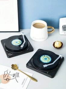 1pc/2pcs/4pcs/6pcs/8pcs/10pcs Creative Vintage CD Vinyl Record Coasters, Heat Insulating Cup Mats For Wedding, Party, Gift, Birthday, Christmas