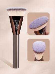 MAANGE MAANGE 1pc Professional Facial Flat Head Foundation Brush,Makeup Brush With Soft Fiber For Easy Carrying,Brush For Travel,Gift For Women&Girls