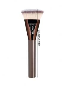 MAANGE MAANGE 1pc Professional Facial Flat Head Foundation Brush,Makeup Brush With Soft Fiber For Easy Carrying,Brush For Travel,Gift For Women&Girls