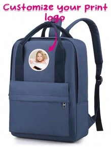 1 件定制印刷照片背包，适合存放和携带旅行、商务旅行、户外活动化妆品和日常用品 - 彩色 - 查看 10