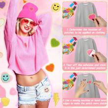 4/5/10/26pcs A-Z English Letter Chenille 2.28inch Iron On Sew On Patches Appliques For Clothes, Jackets, Hats, Books, Backpacks - Team Alphabet Self-Adhesive DIY Embroidered Fabric Stickers