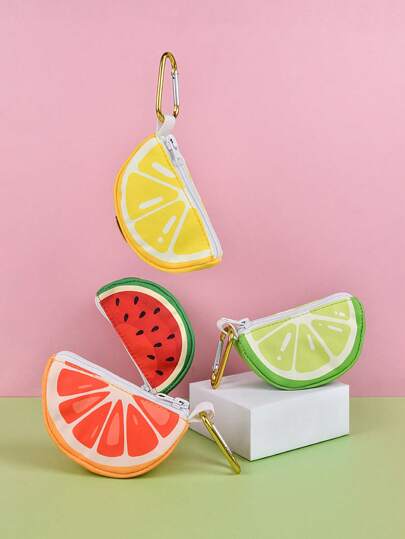 High-Quality Durable Pet Waste Bag Dispenser, Larger Capacity, Cute Fruit & Vegetable Pattern, Adds Freshness To Dog Walking