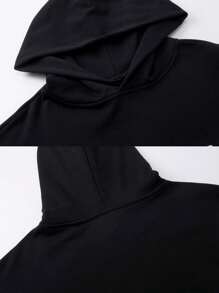 Sudadera con capucha casual de hombre con estampado del anime Fairy Tail - Negro - Ver 3