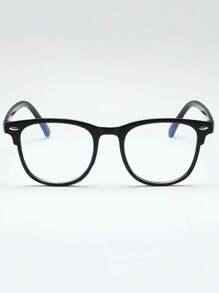 1 chiếc kính mát không cần toa có gọng vuông trang trí, thích hợp cho văn phòng và đọc sách - Nhiều màu - Xem 3