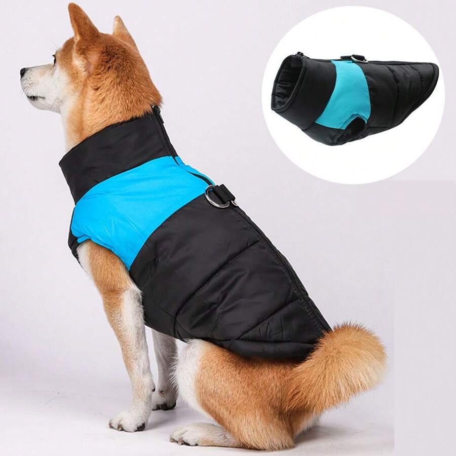 冬季保暖防水狗狗夹克，适合小型、中型、大型犬，吉娃娃背心，拉布拉多、法国斗牛犬服装，宠物服饰。购买产品前请务必测量狗狗的胸围。由于犬猫品种繁多，因此测量的胸围和颈围比参考体重更准确。