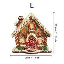 Đồ chơi xếp hình bằng gỗ hình ngôi nhà bánh gừng Giáng sinh dày, bền, không mối nối, đồ chơi xếp hình hình dạng bất đối xứng, quà tặng trí tuệ độc đáo cho trẻ em, nghệ thuật trang trí cho sinh nhật, ngày lễ, giáng sinh, halloween - Nhiều màu - Xem 13
