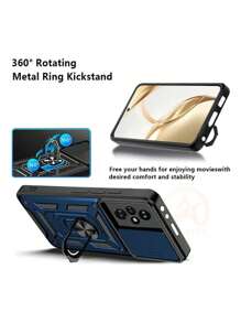 Funda Honor 200 5g Protector Camara Case Rudo Con Anillo - Negro - Ver 3