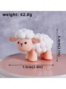 1pc Idyllic Farm Series Cake Decoration Ornament Pony Piggy Chick Duck Haystack Soft Rubber Doll Baking Cake Decoration Supplies