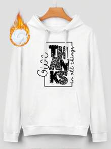 Oversized Style For Women, Give Thanks In All Things Hoodie Motivational Graphic Sweatshirt For Thanksgiving Perfect For Casual Wear And Holiday Gatherings, Unisex Hoodie For Man And Women, Gift For Her Or Him, A Double-Layer Hood Hoodie, Fleece Lining For Excellent Warmth